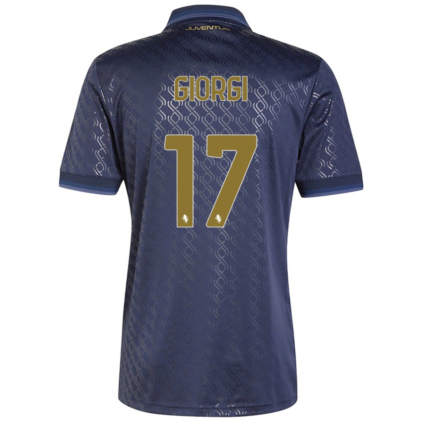 Criança Camisola Lorenzo Giorgi #17 Azul-Marinho Terceiro 2024/25 Camisa