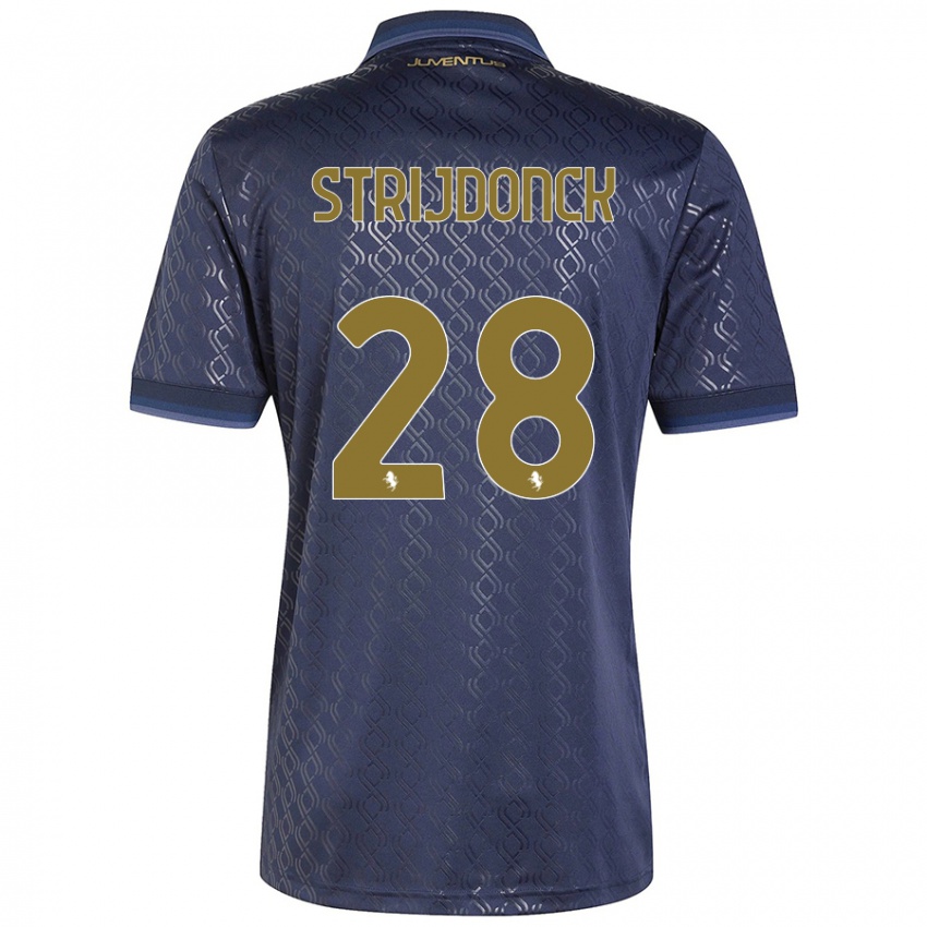 Criança Camisola Bayron Strijdonck #28 Azul-Marinho Terceiro 2024/25 Camisa