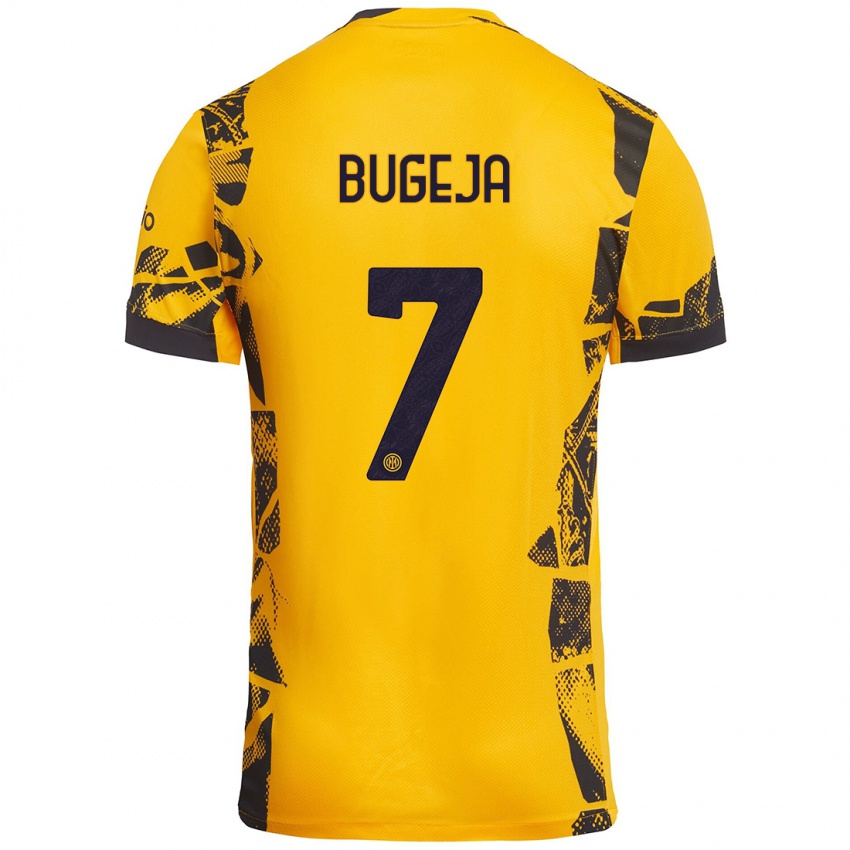 Criança Camisola Haley Bugeja #7 Ouro Preto Terceiro 2024/25 Camisa