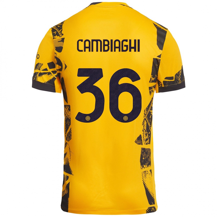 Criança Camisola Michela Cambiaghi #36 Ouro Preto Terceiro 2024/25 Camisa