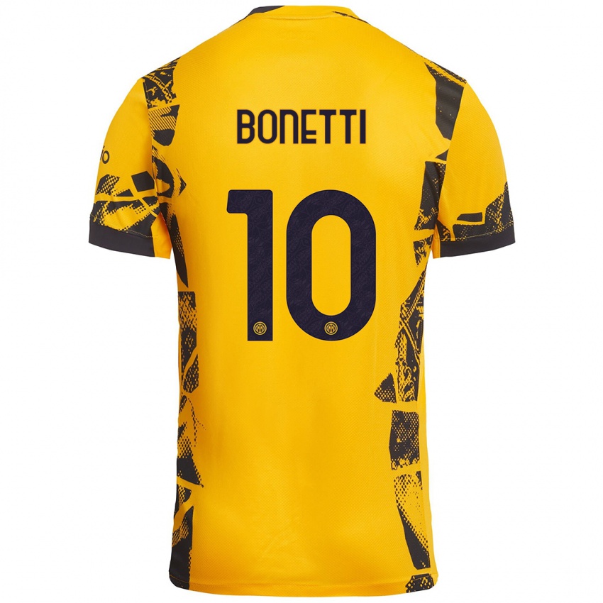 Criança Camisola Tatiana Bonetti #10 Ouro Preto Terceiro 2024/25 Camisa