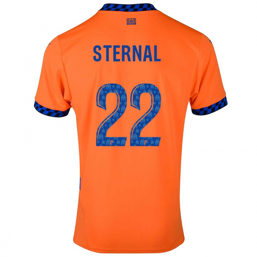 Criança Camisola Enzo Sternal #22 Laranja Azul Escuro Terceiro 2024/25 Camisa