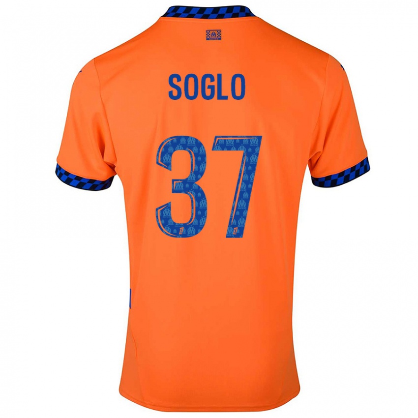 Criança Camisola Emran Soglo #37 Laranja Azul Escuro Terceiro 2024/25 Camisa