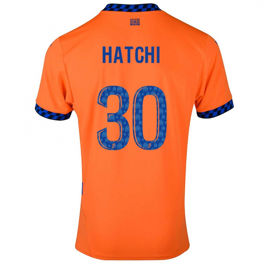 Criança Camisola Anaïs Hatchi #30 Laranja Azul Escuro Terceiro 2024/25 Camisa