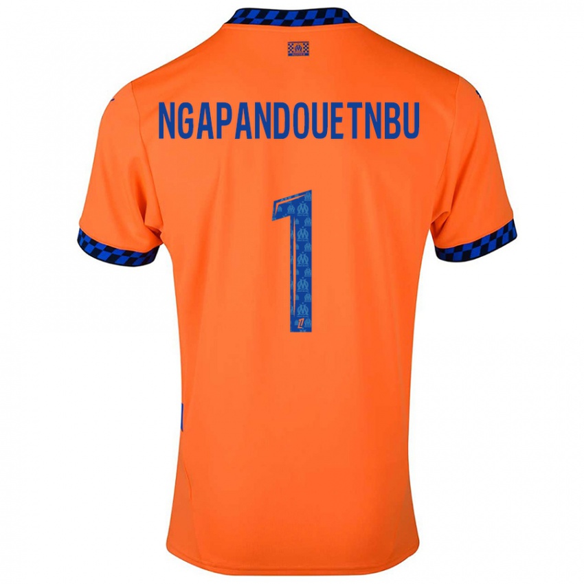 Criança Camisola Simon Ngapandouetnbu #1 Laranja Azul Escuro Terceiro 2024/25 Camisa