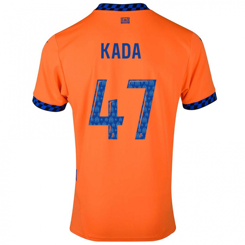 Criança Camisola Joakim Kada #47 Laranja Azul Escuro Terceiro 2024/25 Camisa