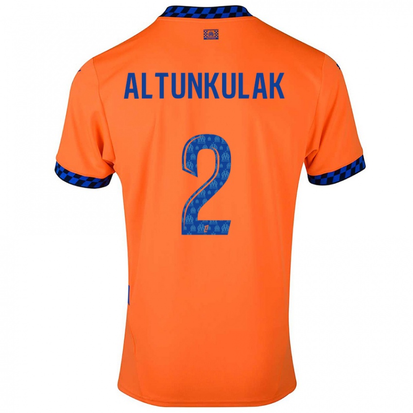 Criança Camisola Selen Altunkulak #2 Laranja Azul Escuro Terceiro 2024/25 Camisa