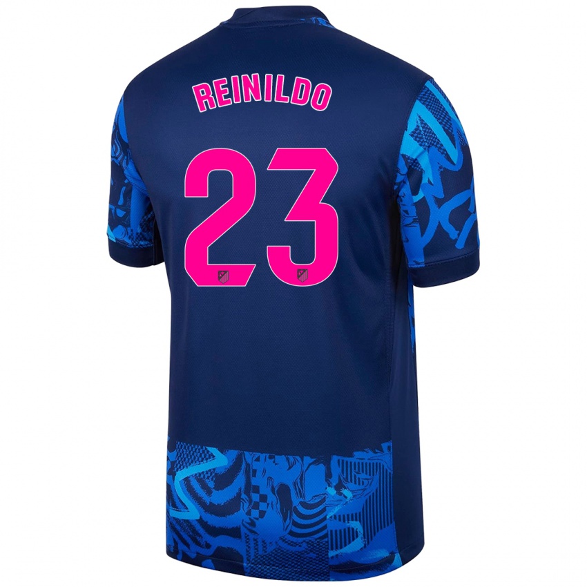 Criança Camisola Reinildo Mandava #23 Azul Real Terceiro 2024/25 Camisa