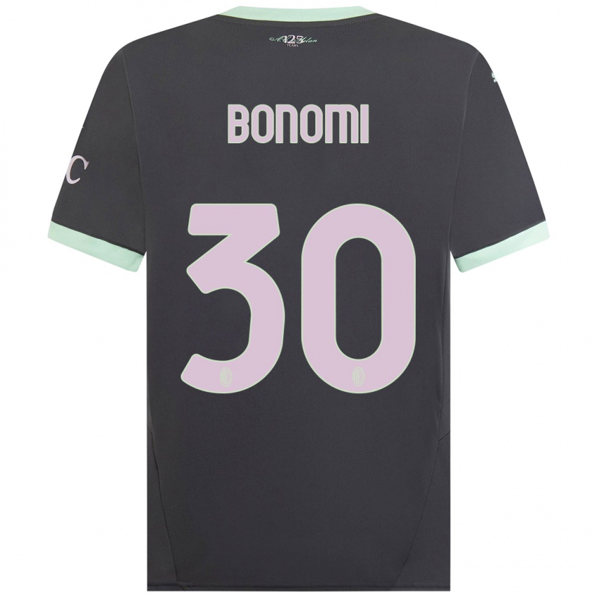 Criança Camisola Alessandro Bonomi #30 Cinzento Terceiro 2024/25 Camisa