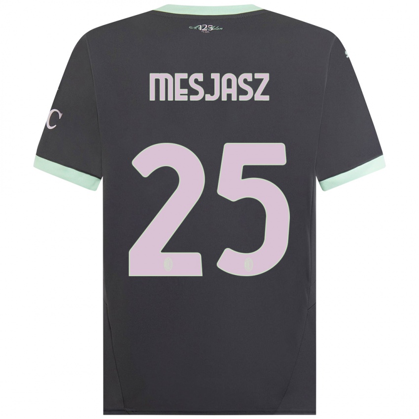 Criança Camisola Malgorzata Mesjasz #25 Cinzento Terceiro 2024/25 Camisa