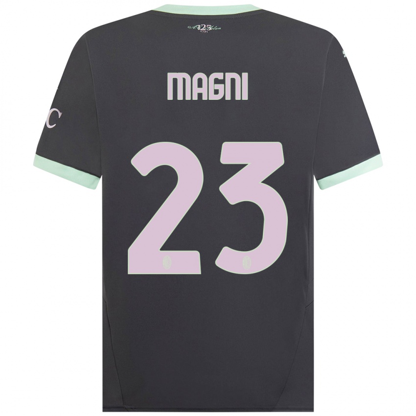 Criança Camisola Vittorio Magni #23 Cinzento Terceiro 2024/25 Camisa