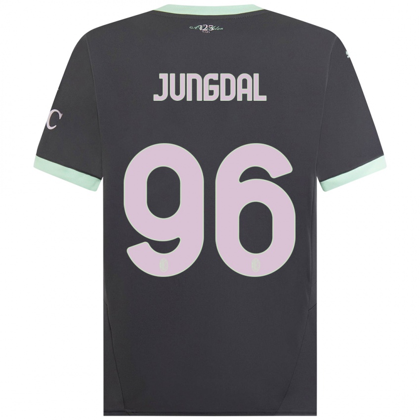 Criança Camisola Andreas Jungdal #96 Cinzento Terceiro 2024/25 Camisa