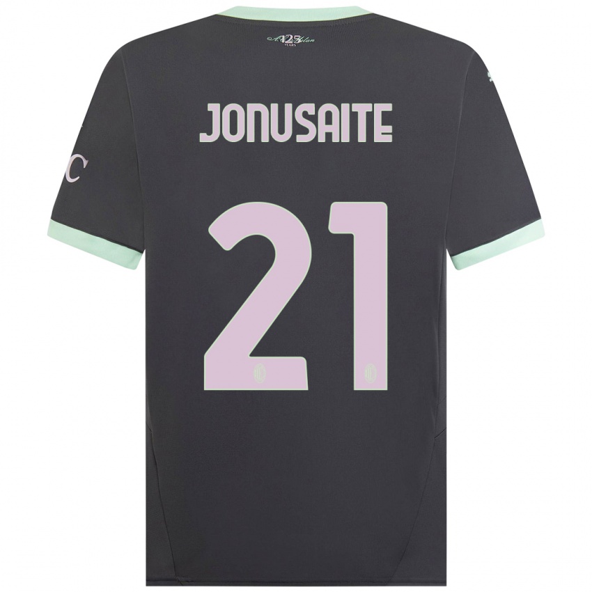 Criança Camisola Rimante Jonusaite #21 Cinzento Terceiro 2024/25 Camisa