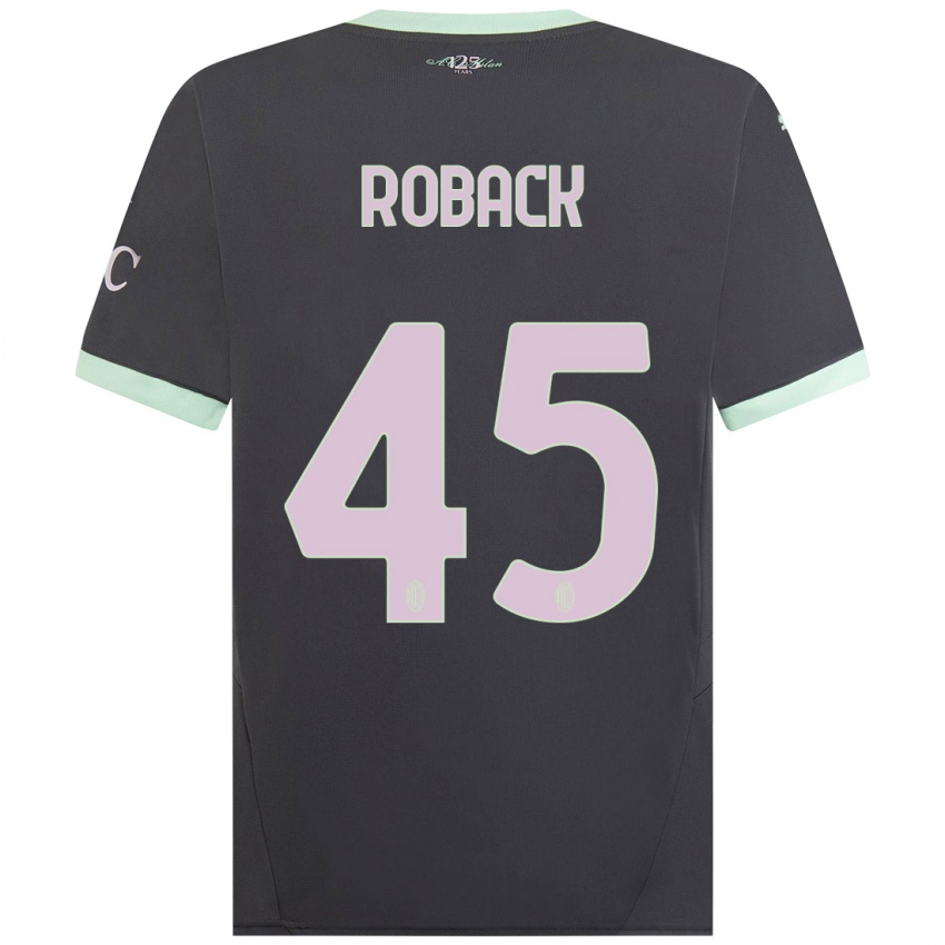 Criança Camisola Emil Roback #45 Cinzento Terceiro 2024/25 Camisa