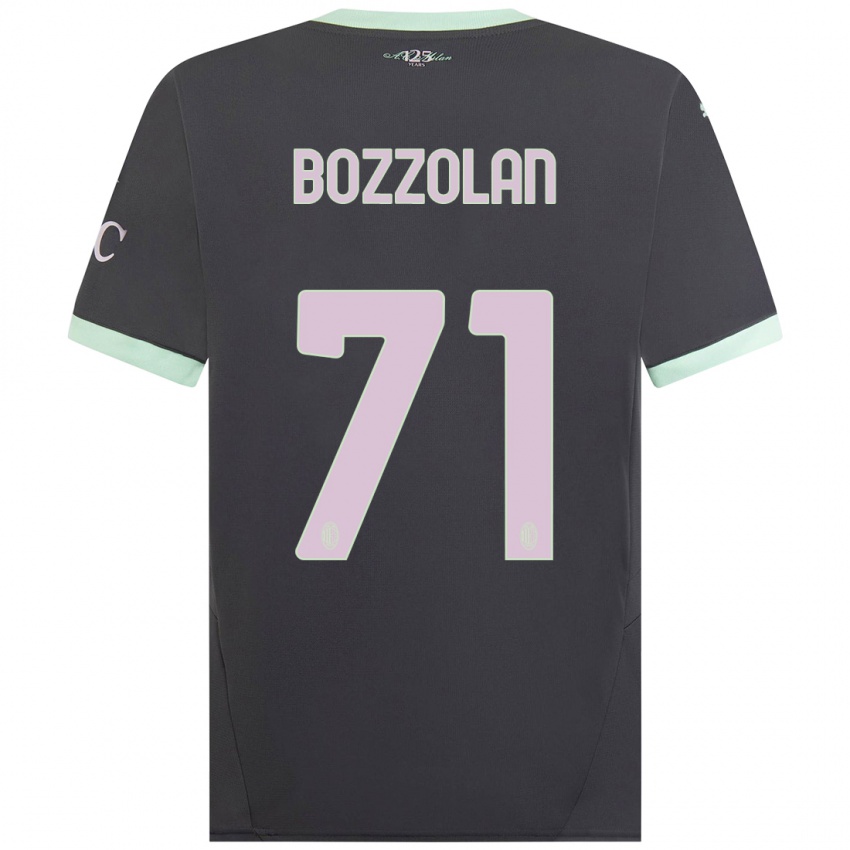 Criança Camisola Andrea Bozzolan #71 Cinzento Terceiro 2024/25 Camisa