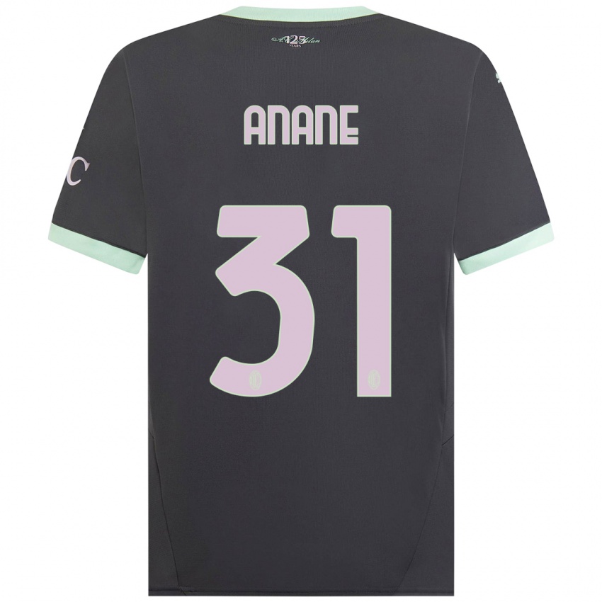 Criança Camisola Emmanuel Anane #31 Cinzento Terceiro 2024/25 Camisa