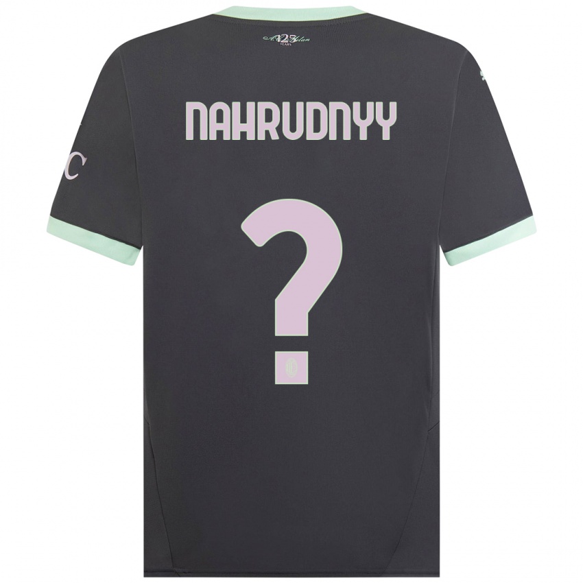 Criança Camisola Vladislav Nahrudnyy #0 Cinzento Terceiro 2024/25 Camisa