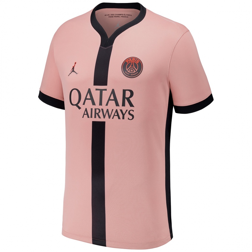 Criança Camisola Kang-In Lee #19 Rosa Ferrugem Terceiro 2024/25 Camisa