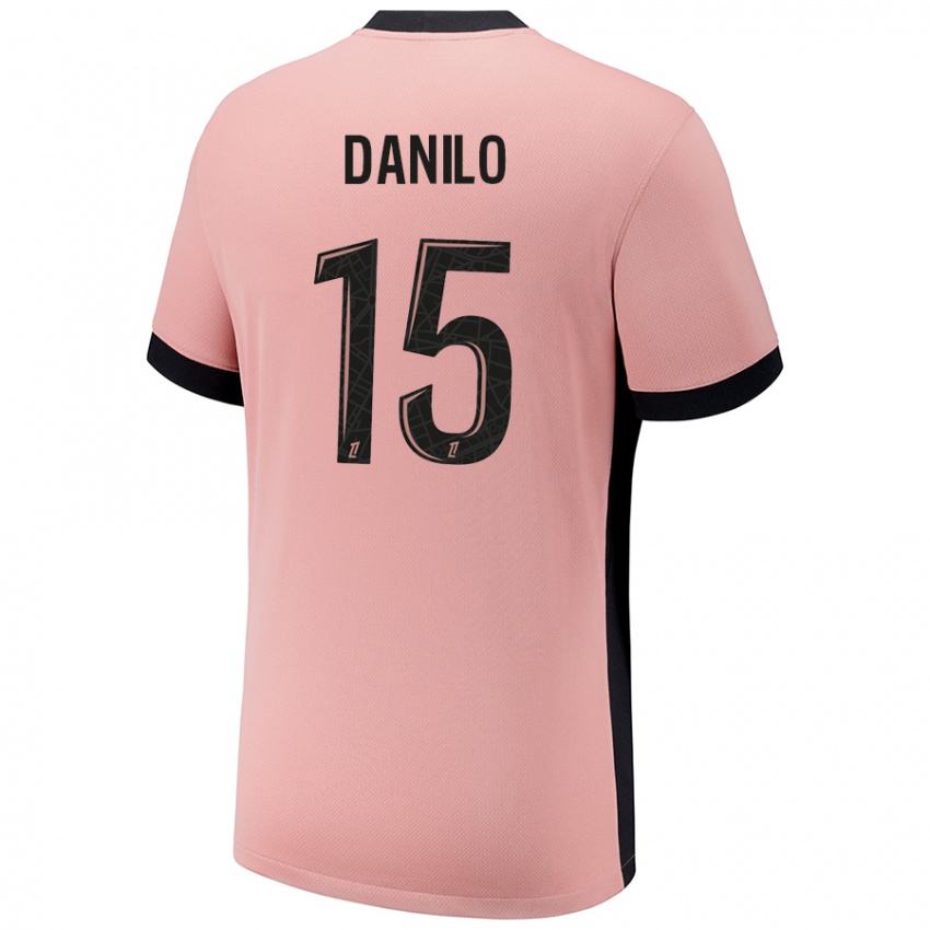 Criança Camisola Danilo Pereira #15 Rosa Ferrugem Terceiro 2024/25 Camisa