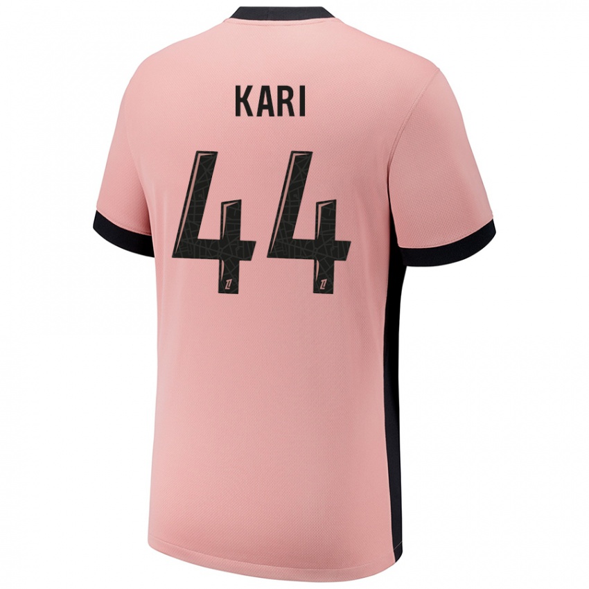 Criança Camisola Ayman Kari #44 Rosa Ferrugem Terceiro 2024/25 Camisa