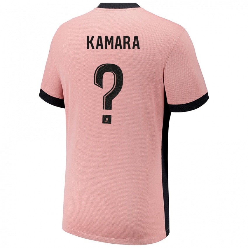 Criança Camisola Noham Kamara #0 Rosa Ferrugem Terceiro 2024/25 Camisa