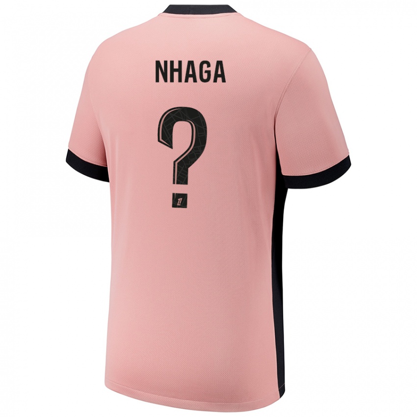 Criança Camisola Serif Nhaga #0 Rosa Ferrugem Terceiro 2024/25 Camisa