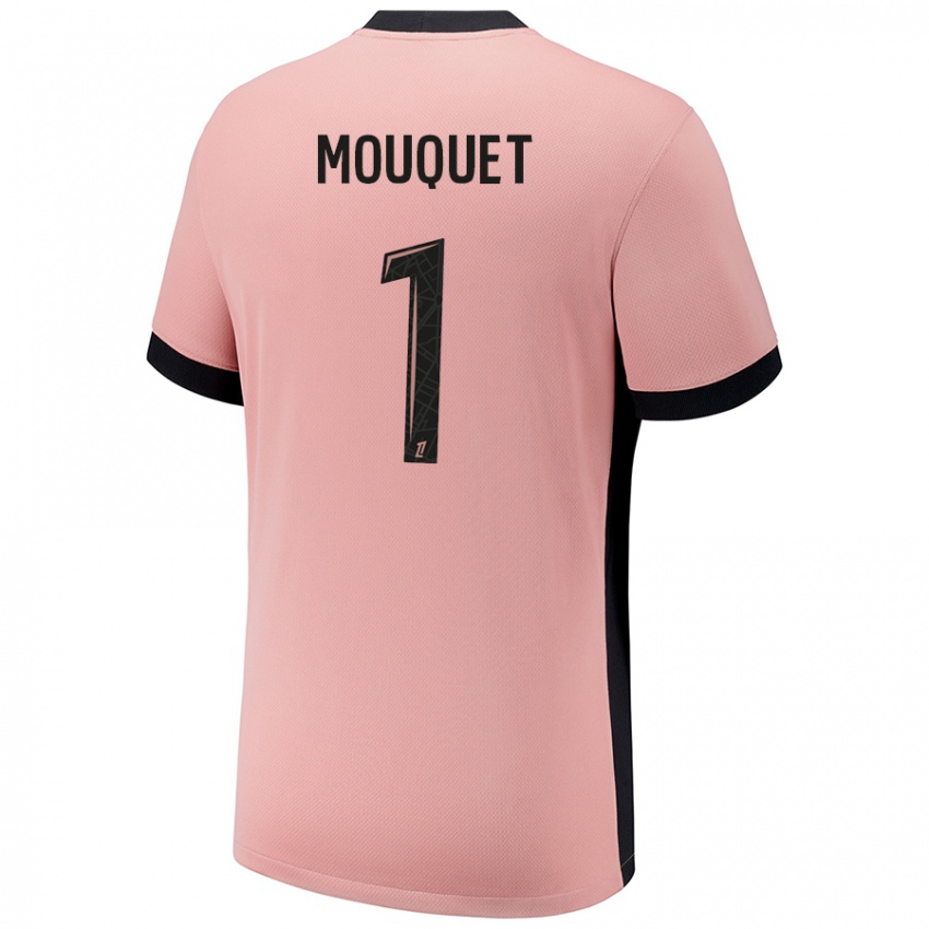 Criança Camisola Louis Mouquet #1 Rosa Ferrugem Terceiro 2024/25 Camisa