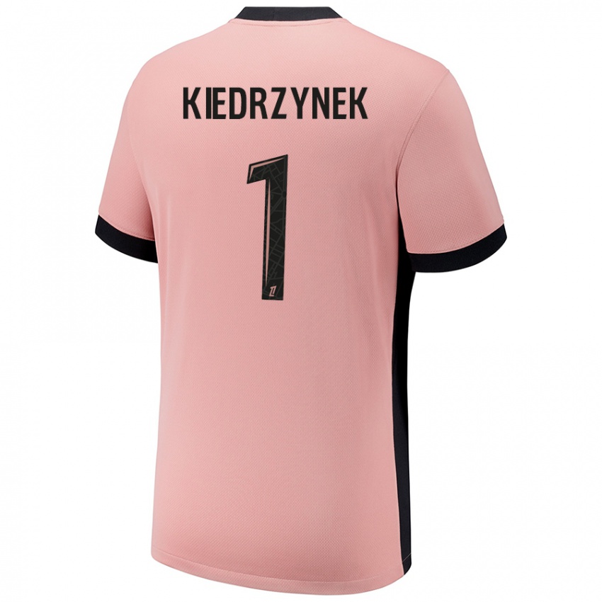 Criança Camisola Katarzyna Kiedrzynek #1 Rosa Ferrugem Terceiro 2024/25 Camisa