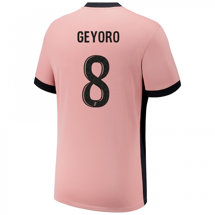 Criança Camisola Grace Geyoro #8 Rosa Ferrugem Terceiro 2024/25 Camisa