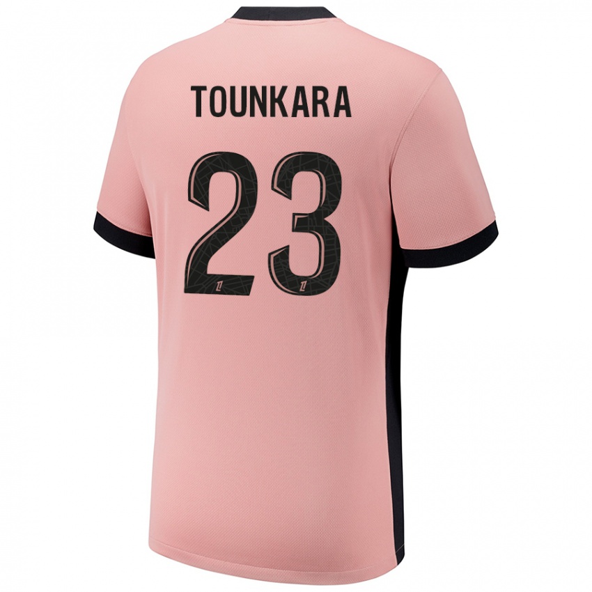 Criança Camisola Aïssatou Tounkara #23 Rosa Ferrugem Terceiro 2024/25 Camisa