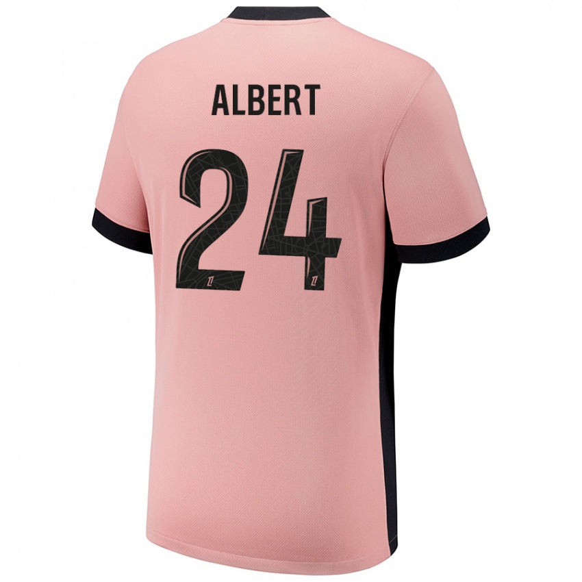 Criança Camisola Korbin Albert #24 Rosa Ferrugem Terceiro 2024/25 Camisa