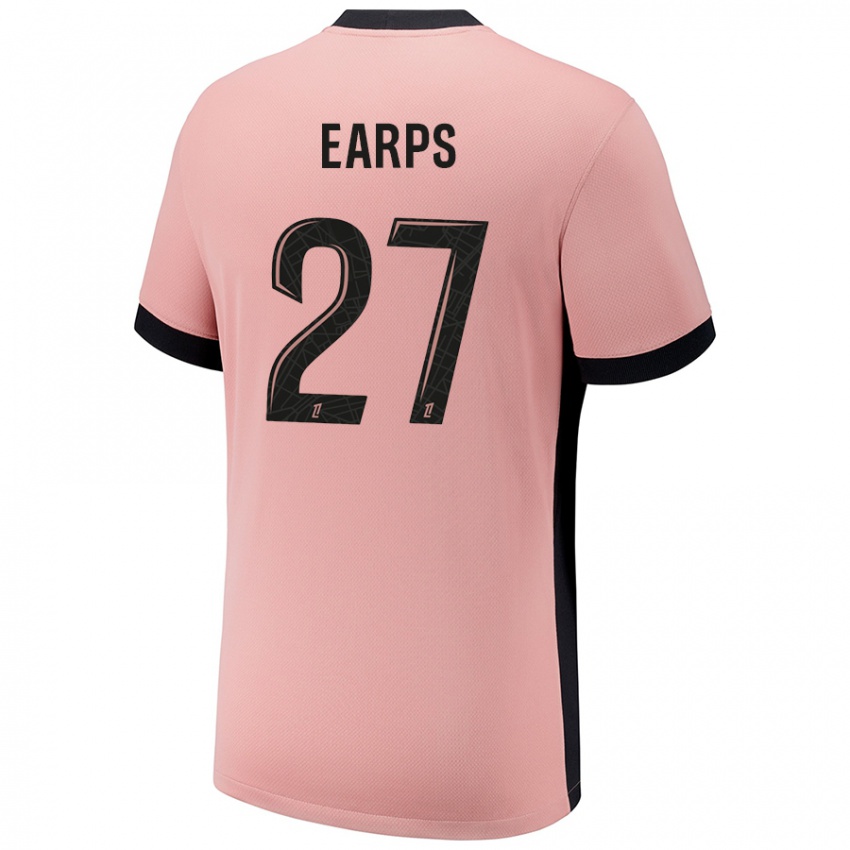 Criança Camisola Mary Earps #27 Rosa Ferrugem Terceiro 2024/25 Camisa