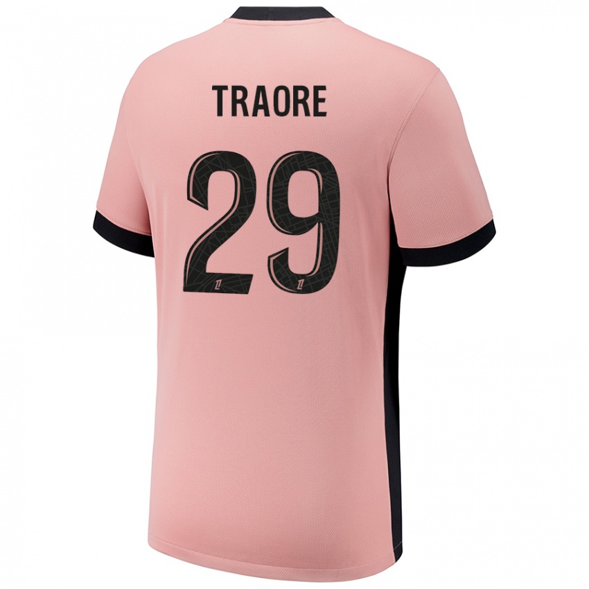 Criança Camisola Manssita Traoré #29 Rosa Ferrugem Terceiro 2024/25 Camisa