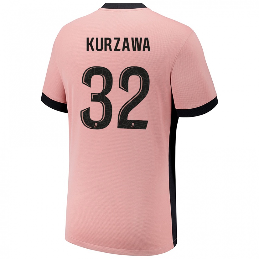 Criança Camisola Layvin Kurzawa #32 Rosa Ferrugem Terceiro 2024/25 Camisa