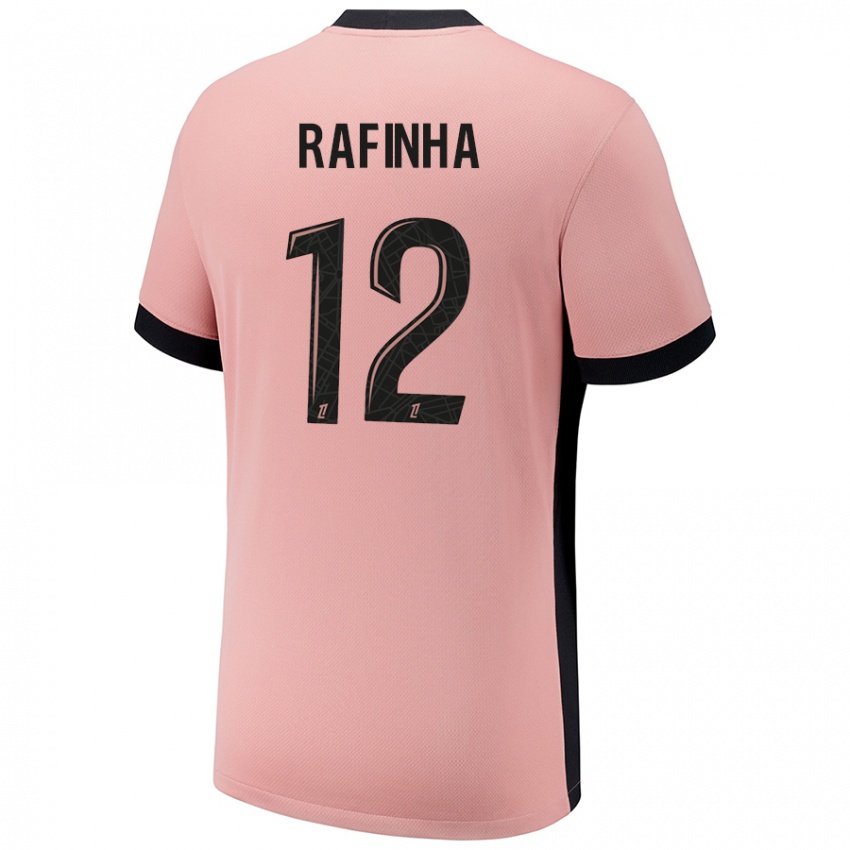 Criança Camisola Rafinha #12 Rosa Ferrugem Terceiro 2024/25 Camisa