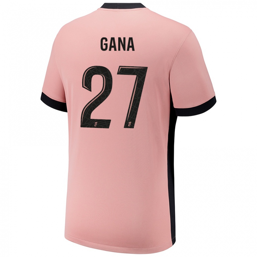 Criança Camisola Idrissa Gana Gueye #27 Rosa Ferrugem Terceiro 2024/25 Camisa