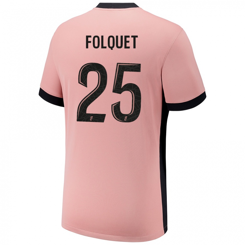 Criança Camisola Magnaba Folquet #25 Rosa Ferrugem Terceiro 2024/25 Camisa