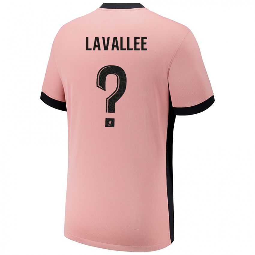 Criança Camisola Lucas Lavallee #0 Rosa Ferrugem Terceiro 2024/25 Camisa