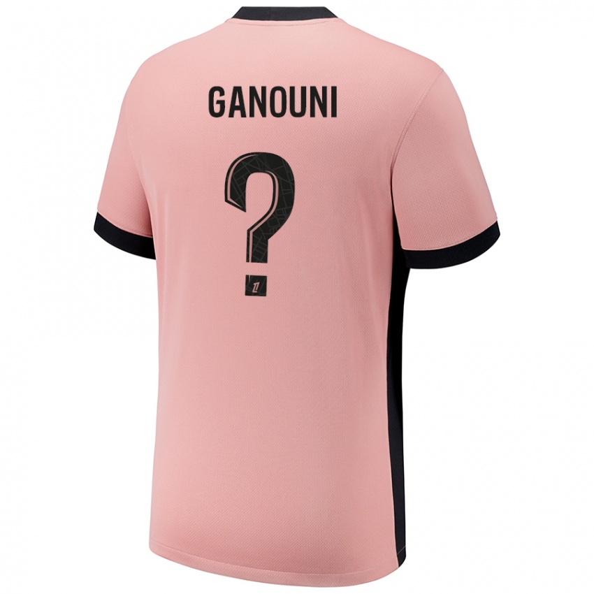 Criança Camisola Mehdi Ganouni #0 Rosa Ferrugem Terceiro 2024/25 Camisa