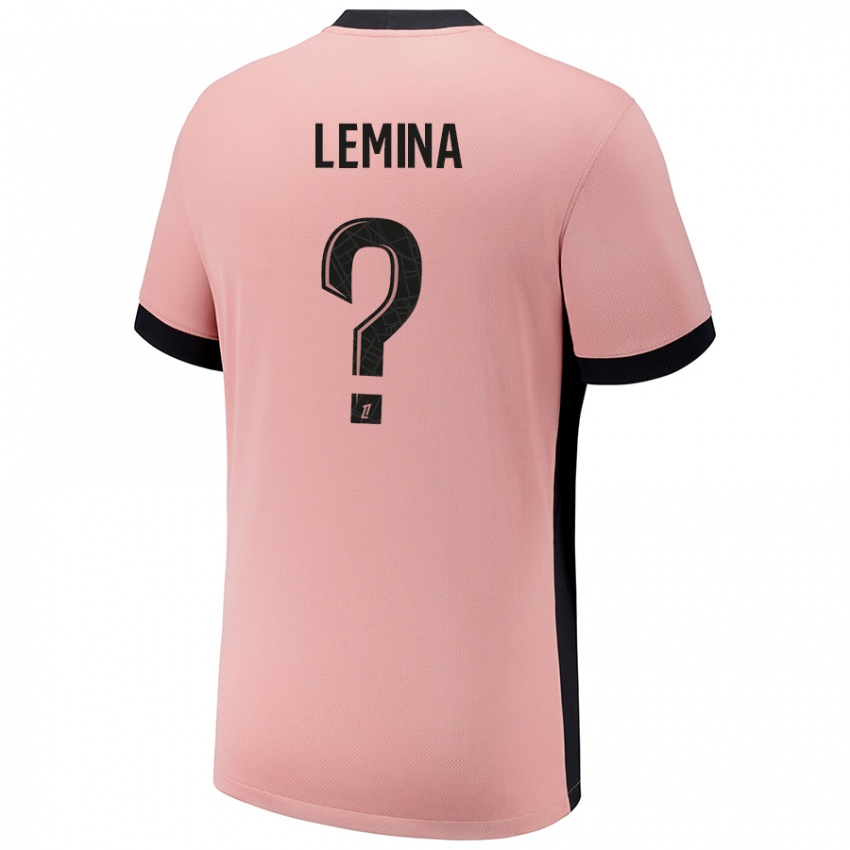 Criança Camisola Noha Lemina #0 Rosa Ferrugem Terceiro 2024/25 Camisa