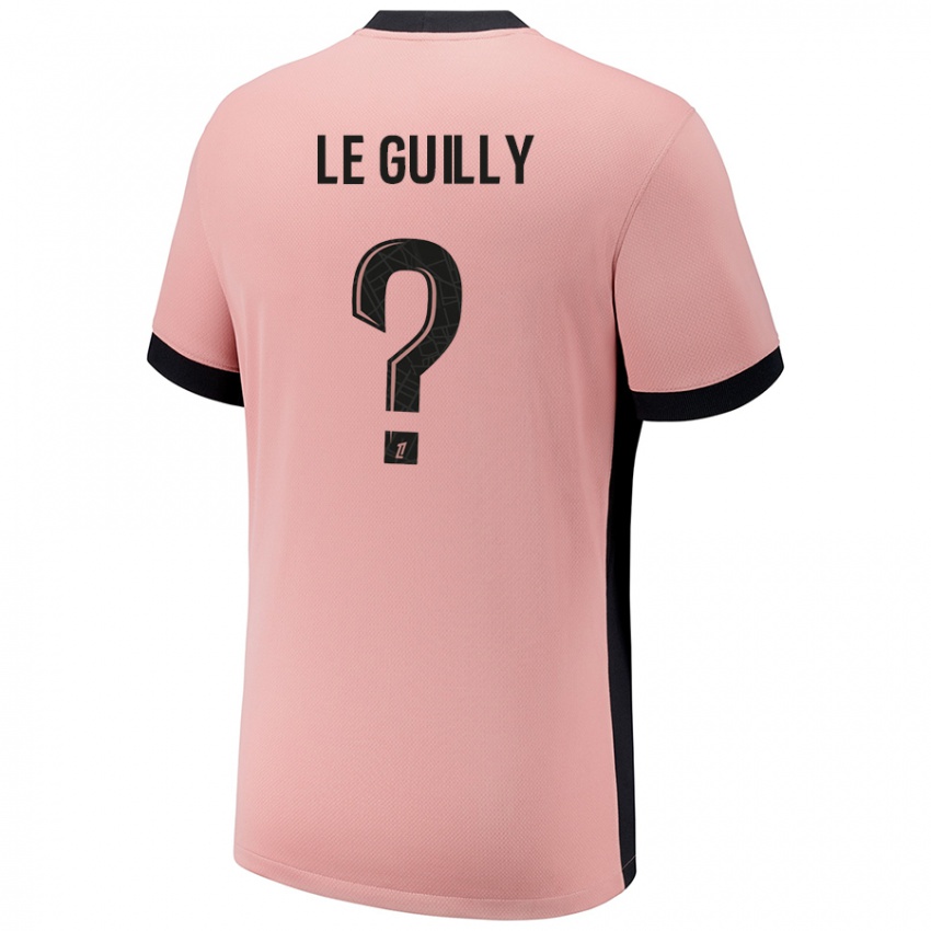 Criança Camisola Eden Le Guilly #0 Rosa Ferrugem Terceiro 2024/25 Camisa