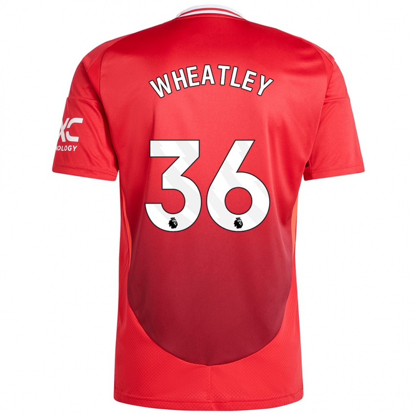 Homem Camisola Ethan Wheatley #36 Vermelho Brilhante Principal 2024/25 Camisa