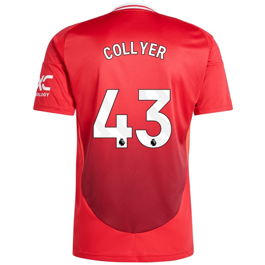 Homem Camisola Toby Collyer #43 Vermelho Brilhante Principal 2024/25 Camisa