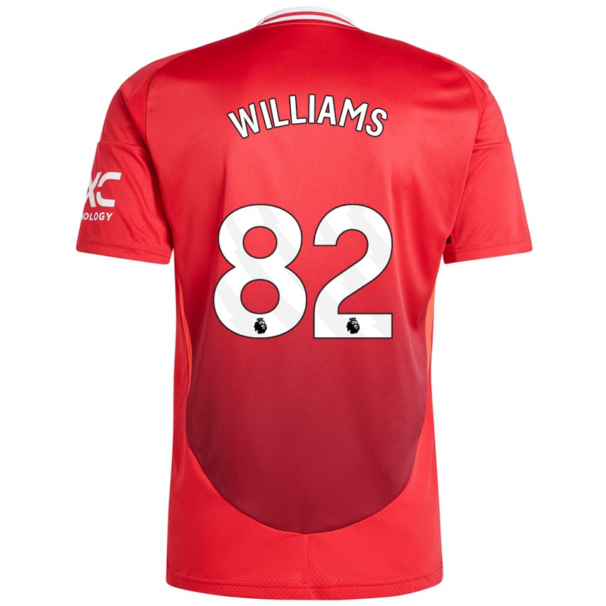 Homem Camisola Ethan Williams #82 Vermelho Brilhante Principal 2024/25 Camisa