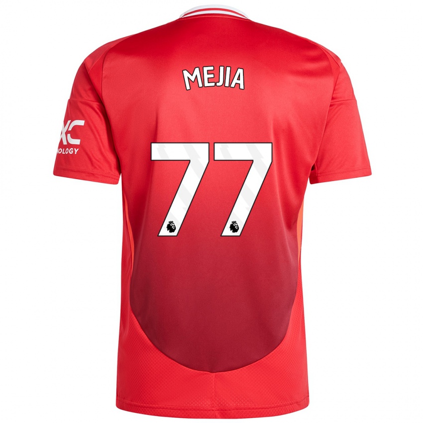 Homem Camisola Mateo Mejia #77 Vermelho Brilhante Principal 2024/25 Camisa