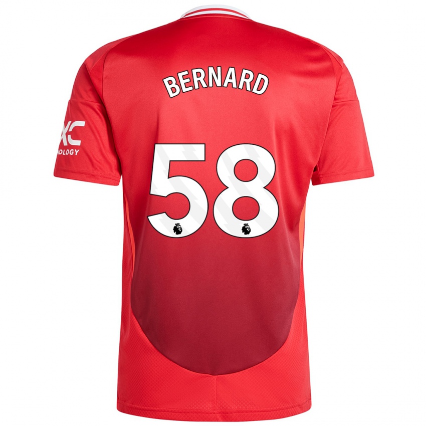 Homem Camisola Bernard #58 Vermelho Brilhante Principal 2024/25 Camisa