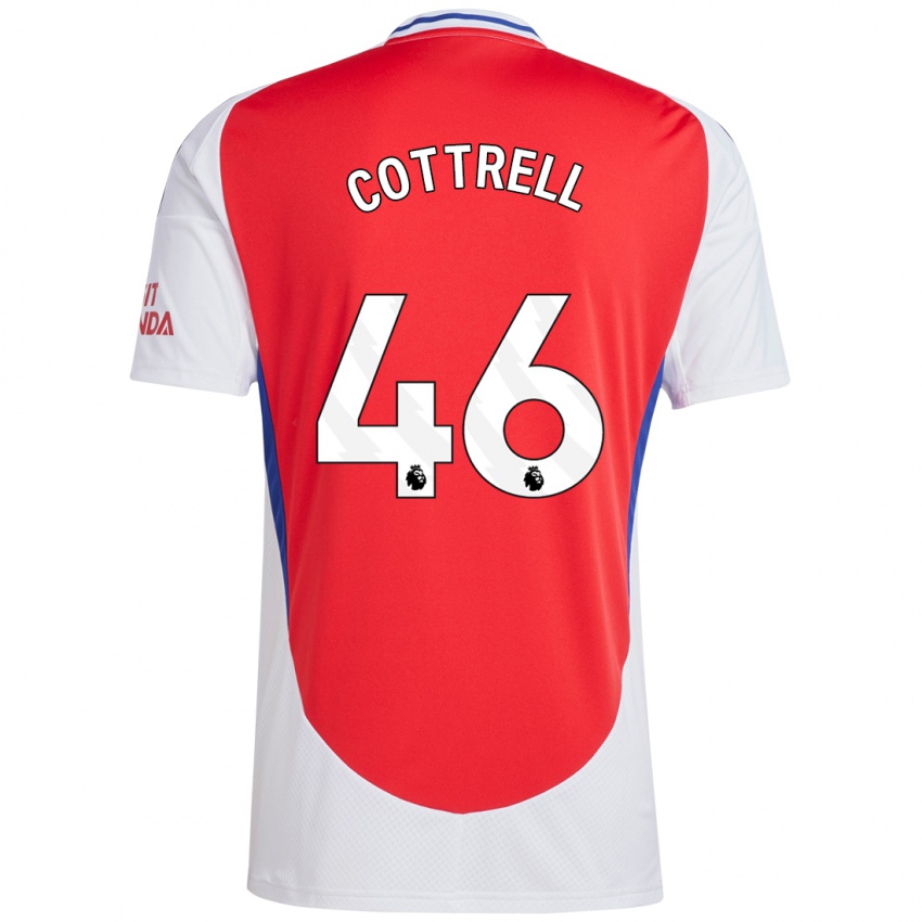 Homem Camisola Ben Cottrell #46 Vermelho Branco Principal 2024/25 Camisa