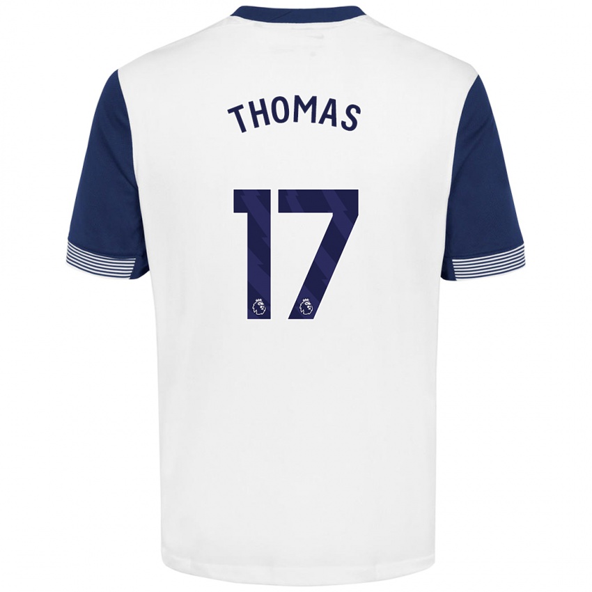 Homem Camisola Martha Thomas #17 Azul Branco Principal 2024/25 Camisa