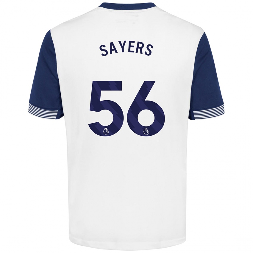 Homem Camisola Charlie Sayers #56 Azul Branco Principal 2024/25 Camisa