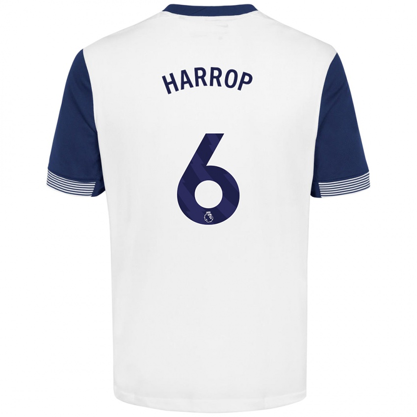 Homem Camisola Kerys Harrop #6 Azul Branco Principal 2024/25 Camisa